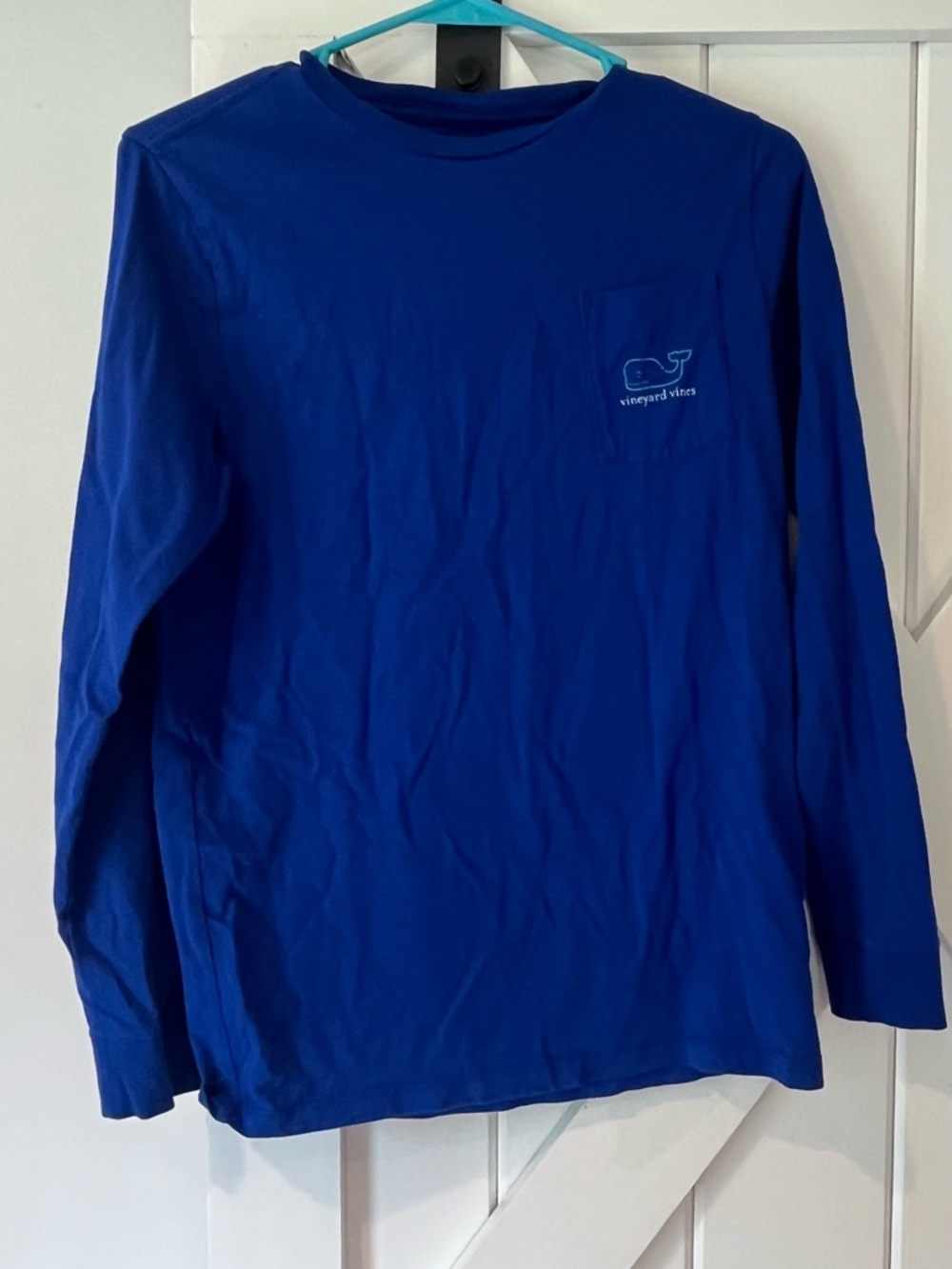 Vineyard Vines Royal Blue Long Sleeve Pocket Tee